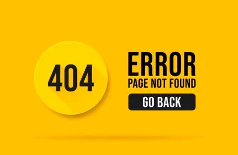 404 error page not found web page banner template. Pop up errors window. Isol Stock-Illustration