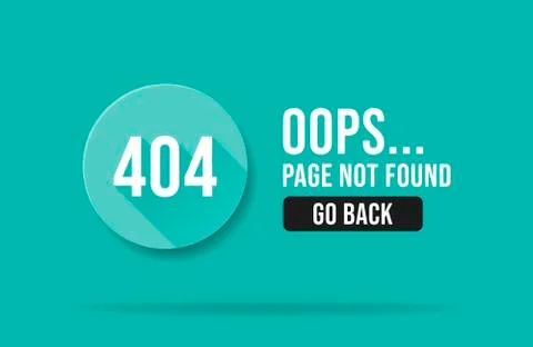 404 error page not found web page banner template. Pop up errors window. Isol Stock-Illustration