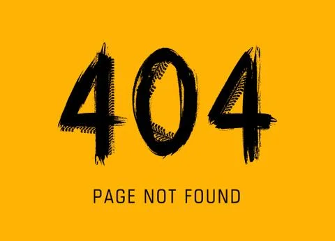 404 error, page not found in grunge style,vector Stock Illustration