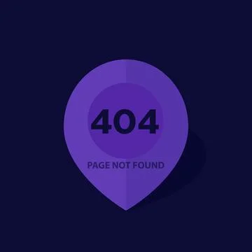 404 error, page not found, vector flat design Stock Illustration