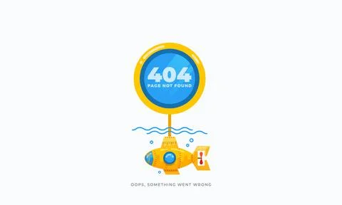 404 error page not found illustration for websites under construction. With Stock Illustration