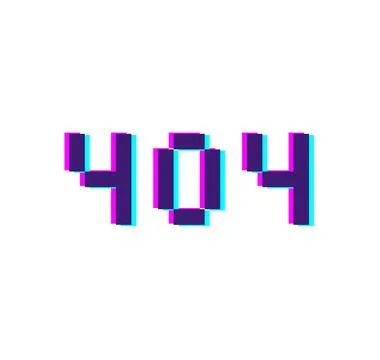 404 error page not found. System error, broken website page, glitch style Stock Illustration