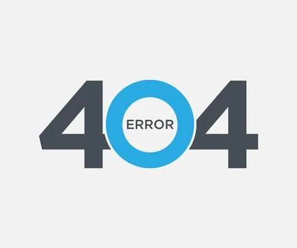 404 error page not found. Vector symbol computer problem with web site. Stock Illustration