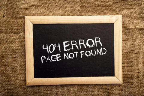 404 error, page not found Foto stock