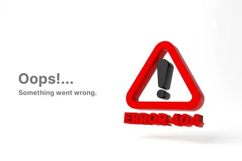 404 error page not found concept. Notification icon and red letters error 404 스톡 사진