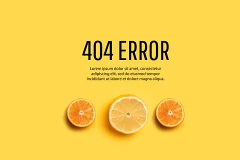 404 error page template for website Stockillustratie