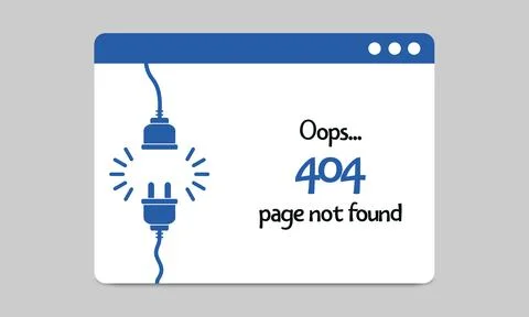 404 error page templates. Vector concept illustrations of page not found for Stock Illustration