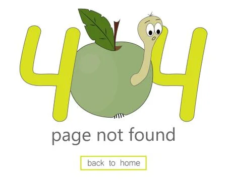404 error page vector template for website. Illustration of page 404. Stock Illustration