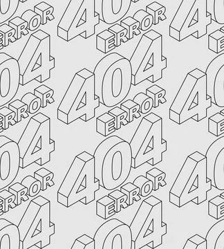 404 error pattern seamless. there is no such page on internet background. S.. 스톡 일러스트