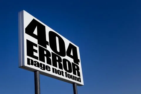 404 Error 写真素材