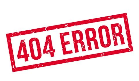 404 error rubber stamp Stock Illustration