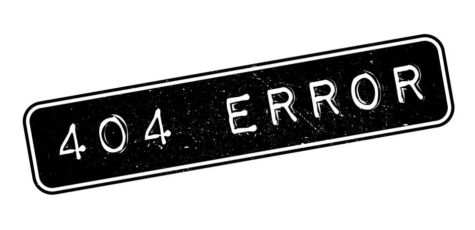 404 error rubber stamp Stockillustratie