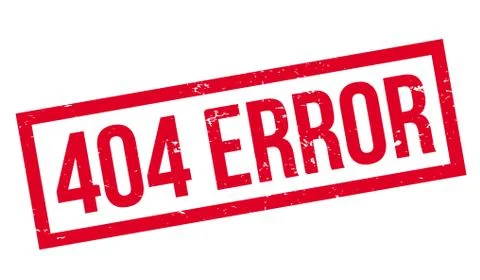 404 Error rubber stamp Stock Illustration