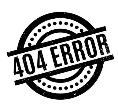 404 Error rubber stamp Illustrazione stock