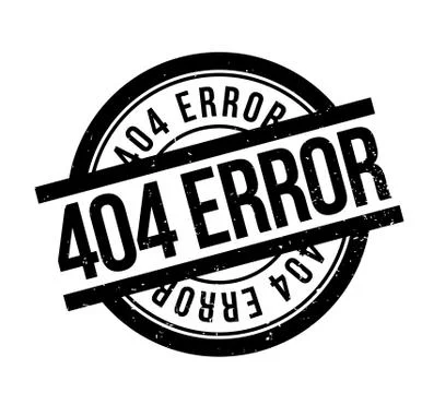 404 Error rubber stamp Illustrazione stock