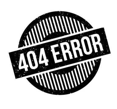 404 Error rubber stamp Stock Illustration