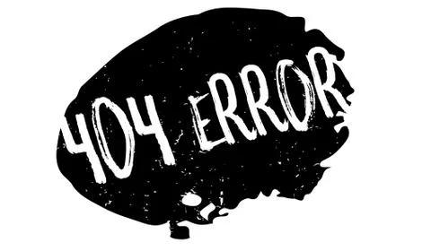 404 Error rubber stamp Stock Illustration