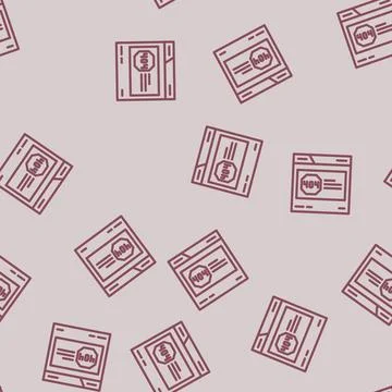 404 error seo line vector seamless pattern Stock Illustration