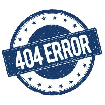 404 ERROR stamp sign Stock Illustration