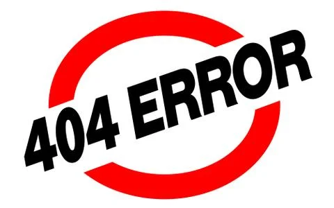 404 error sticker Stockillustratie