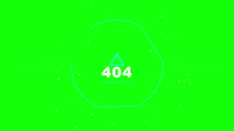 404 Error System Error Graphic Animation on Green Screen Vídeos de archivo 344232177