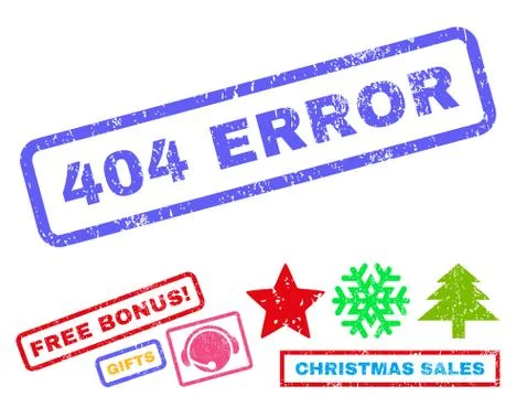 404 Error Text Rubber Seal Stamp Watermark with Bonus Stock Illustration