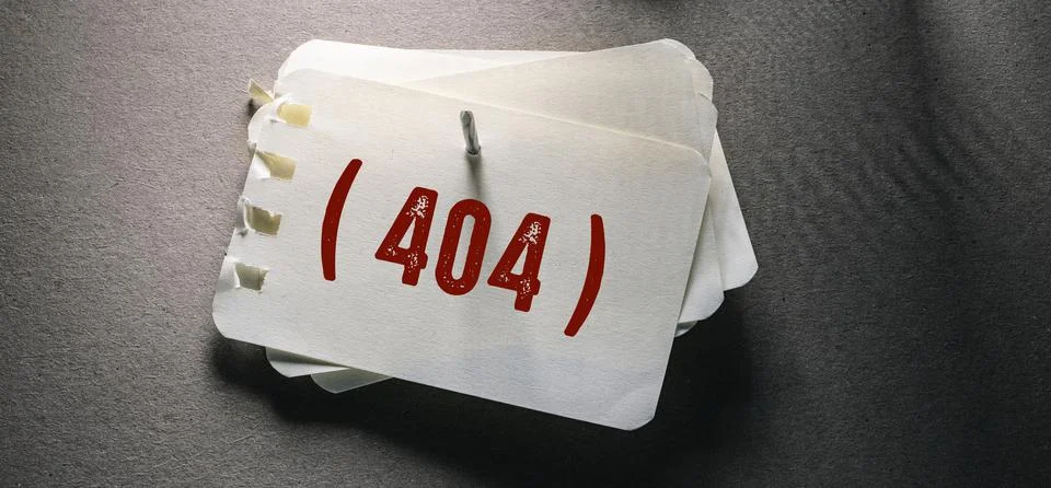 404 Error , Web Concept Idea Stock Photos