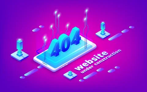 404 error web site page illustration Illustrazione stock