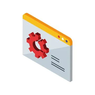 404 error website icon Illustrazione stock