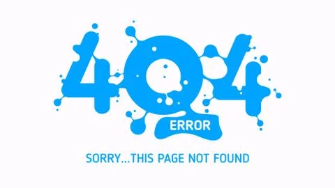 404 liquid error Stock Illustration