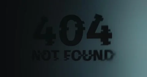 404 Not Found error message, Page Not Found Stock Footage 314854249