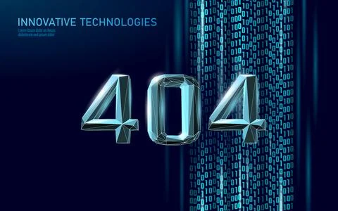 404 not found page web error. Web problem warning information template support Illustrazione stock