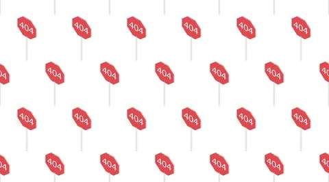 404 Oops! Page not found. Design isometric template for website page. Flat 3d Stockillustratie