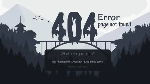 404 page error 1 Stock Illustration