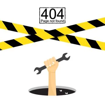404 Page not found. closed Stock Illustration