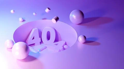 404 page not found design Illustrazione stock