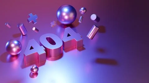 404 page not found design Stock Illustration