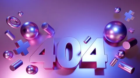 404 page not found design Stock Illustration