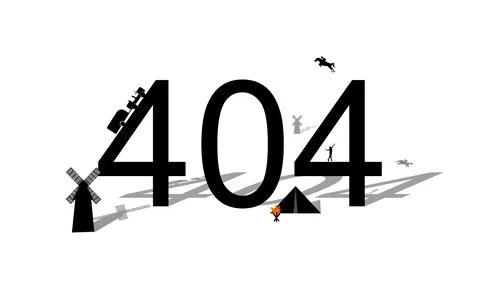 404 - Page not found design Stock Illustration