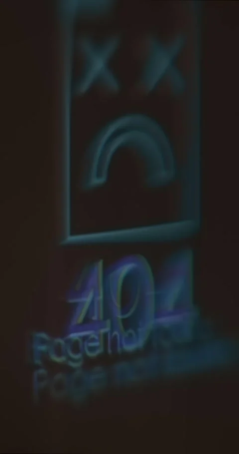 404 Page not found error, server could not find the requested webpage Stock Footage 323367596