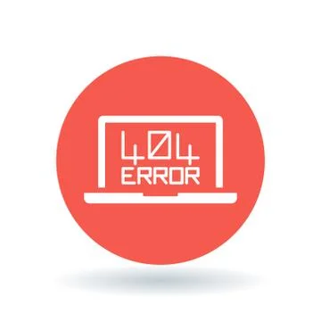 404 page not found error icon Stock Illustration