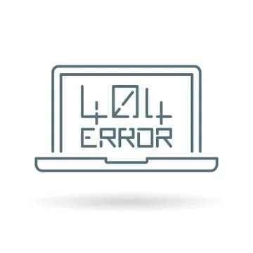 404 page not found error icon Stock-Illustration