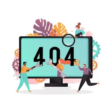 404 page not found error vector concept illustration Ilustración de archivo