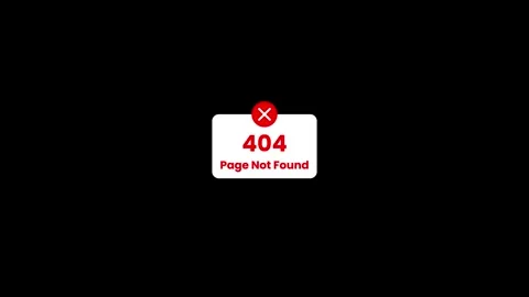 404 page not found, website error design icon animation Stock-Footage 333129947