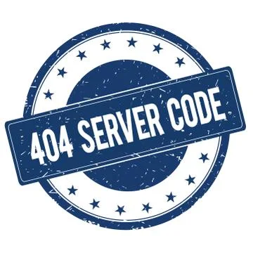 404 SERVER CODE stamp sign Stock-Illustration