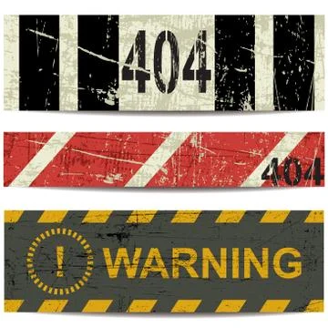 404 stripes Stock Illustration