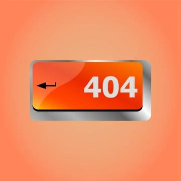 404 text button on computer keyboard keys 스톡 일러스트