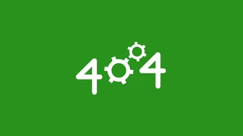 404 Website Error Login Screen Animation Green Screen Chroma Key 4K Stock Footage 330383321