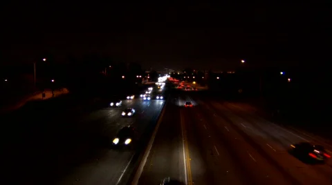 405-sunset1 Stock Footage