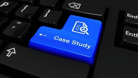 406. Case Study Round Motion On Computer Keyboard Button. Stock Footage 95351124